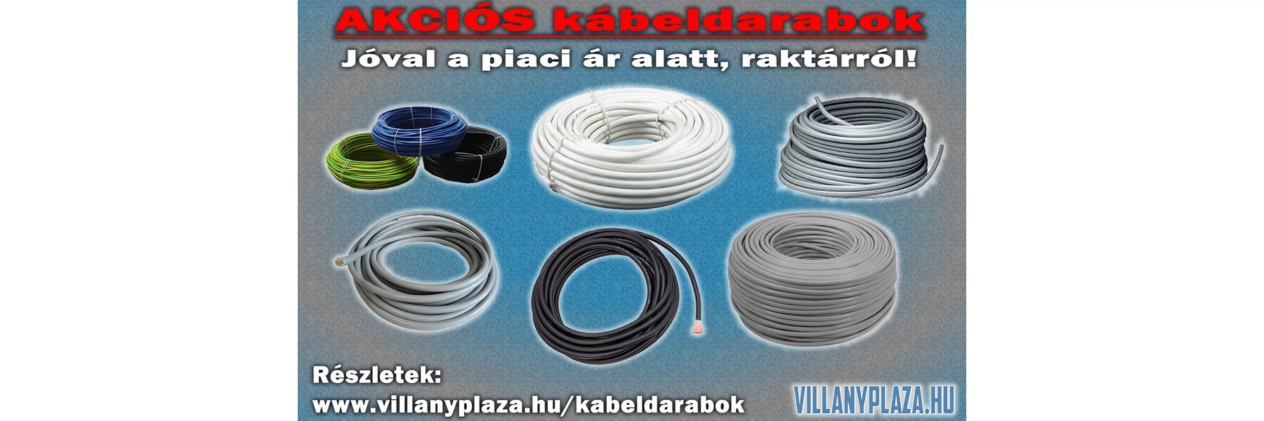 Akciós kábeldarabok