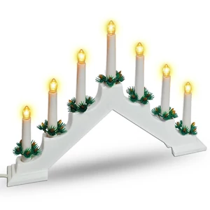 Xmas piramis 7LED melegfehér 298022 28x40cm