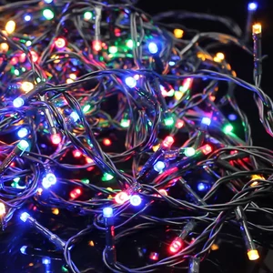 Xmas füzér kültéri 100 LED 15m piros,kék,sárga,zöld, 298202