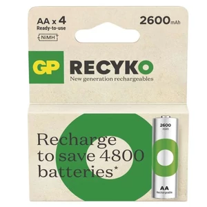 GP ReCyko NiMH Akkumulátor HR6 (AA) 2600mAh 4db