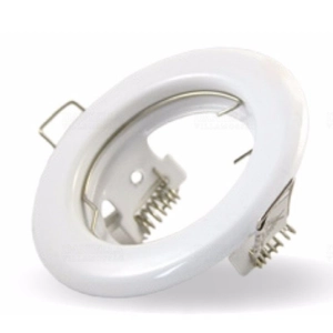 Halogén lámpatest 50W fix fehér spotlámpa MR16 delux DEL1091 (fényforrás nélkül)