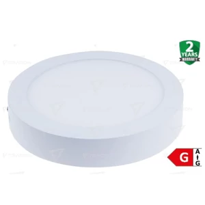 Tracon LedDLF12NW Led mélysugárzó, 12W, 230V, 4000K, 800LM, falon kívüli, D=175mm Led-DLF-12NW