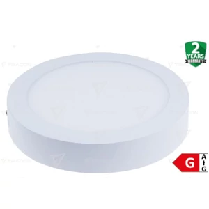 Tracon LedDLF18NW Led mélysugárzó, kerek, fehér 18 W 1200 lm 85-265 VAC D=220 mm Falon kívüli Led-DLF-18NW