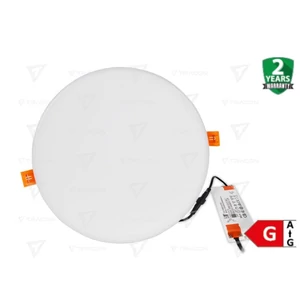 Tracon LedDLIP6NW Led mélysugárzó, 6w 230 V, 6 W, 4000 K, 420 lm, IP66 D=75mm  Led-DLIP-6NW