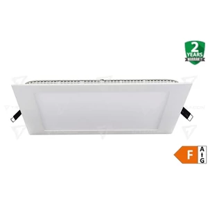 Tracon LedDLN12NW Led mélysugárzó, 12W, 230V, 4000K, 850LM, beépíthető, 172mm, négyzet alapú,f Led-DLN-12NW