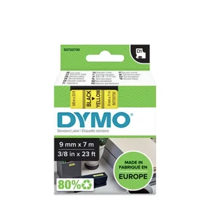 DYMO - Feliratozó készülék szalag 9mmx7mm fekete/sárga, S0720730