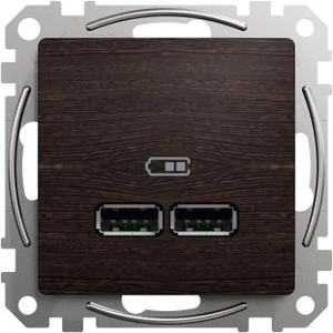 Schneider Új Sedna Dupla Usb Töltő, A+A, 2.1a, Wenge