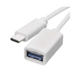 Emos Adat OTG kábel USB-A 3.0 / USB-C 3.0 redukciós funkcióval, 15 cm, fehér SM7054 2335076012