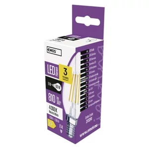 Led izzó Filament gyertya,  E14,  6 W (60 W),  810 lm,  természetes fehér ZF3241 8592920114582