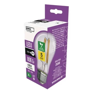 LED izzó Filament A60 / E27 / 3,8 W (60 W) / 806 lm / természetes fehér