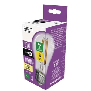 LED izzó Filament A60 / E27 / 5 W (75 W) / 1 060 lm / meleg fehér