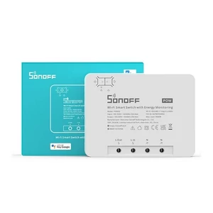 Sonoff POW (R3) WiFi-s, internetről távvezérelhető okosrelé (25A,  5500W), áramfogyasztás-mérővel, túlfeszültség-védelemmel SON-REL-POW-R3