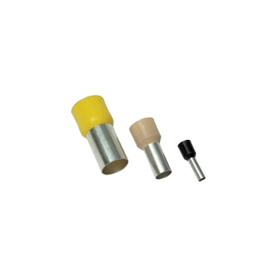Tracon Szigetelt érvéghüvely 6mm2 26mm fekete, hosszú
