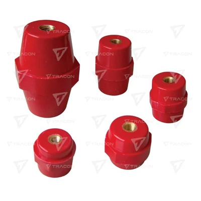 Tracon STS306 Támszigetelő, piros 30mm-M6 STS-30-6