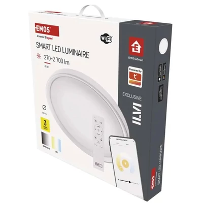 Emos Smart LED lámpatest GoSmart, süllyesztett, kör alakú, 45W, CCT, dimmelhető, Wi-Fi ZM5192 1539087450